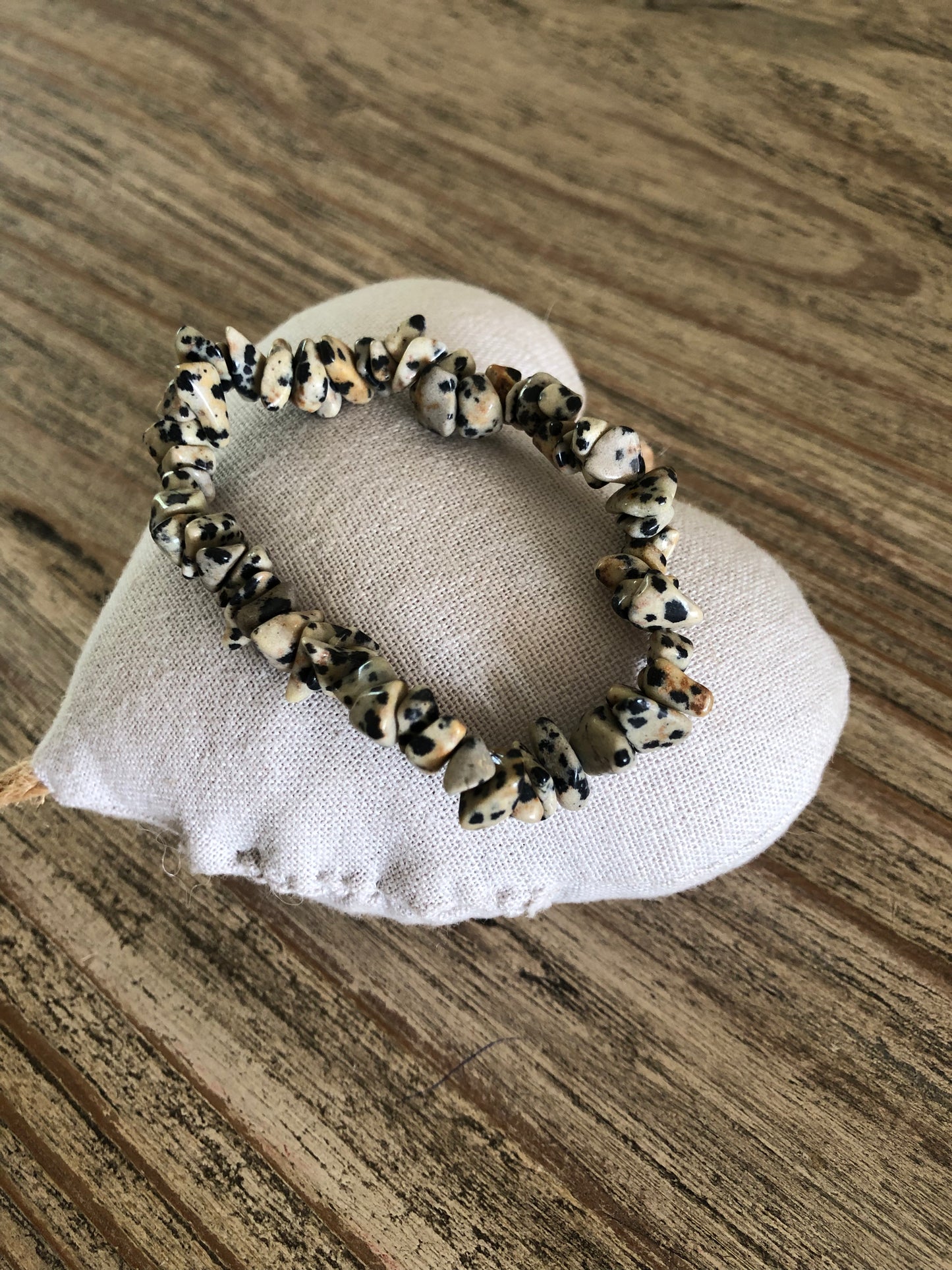 Bracelet baroque Jaspe Dalmatien AB