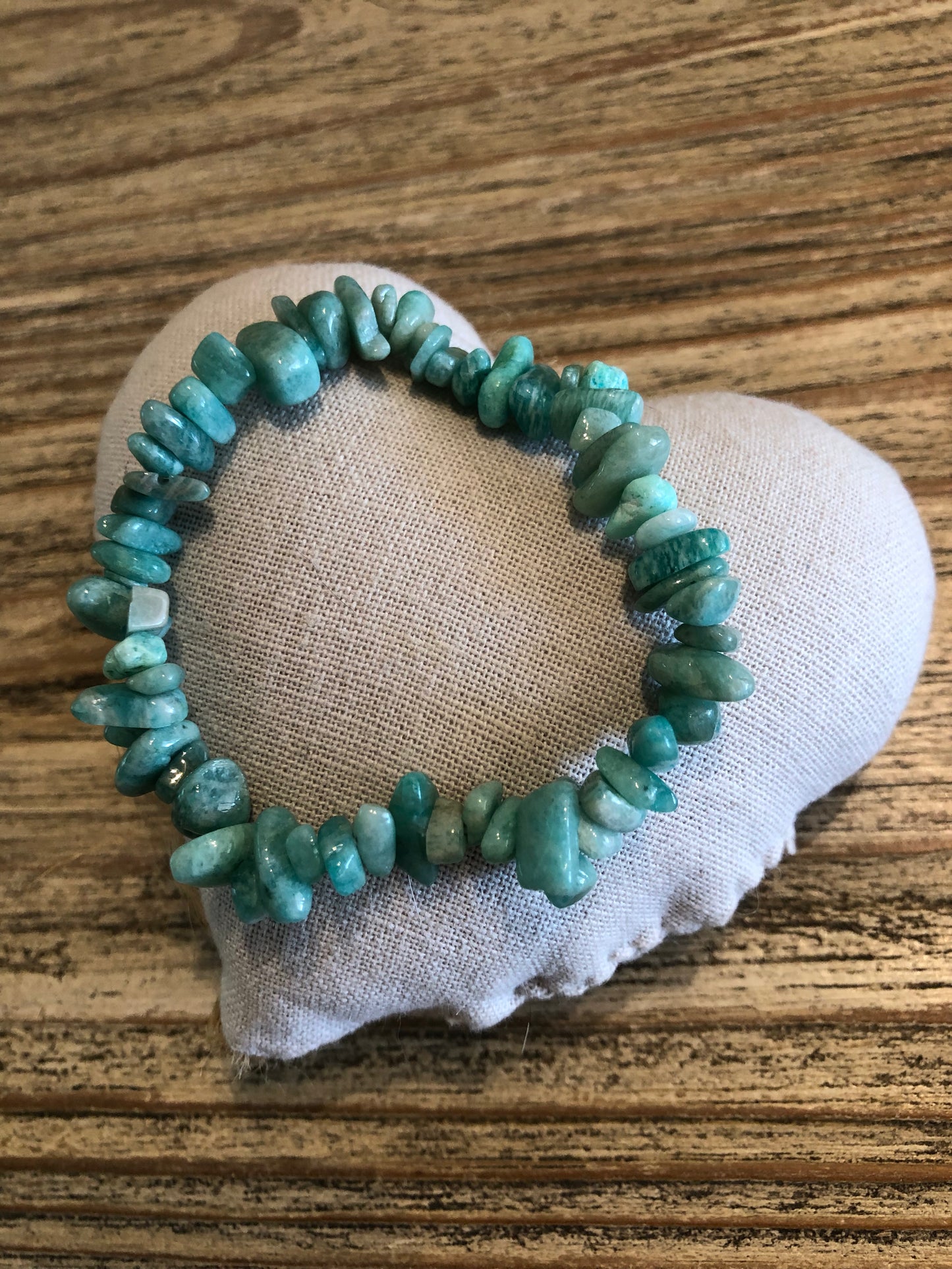 💎 Bracelet baroque – Amazonite du Pérou (Qualité A)