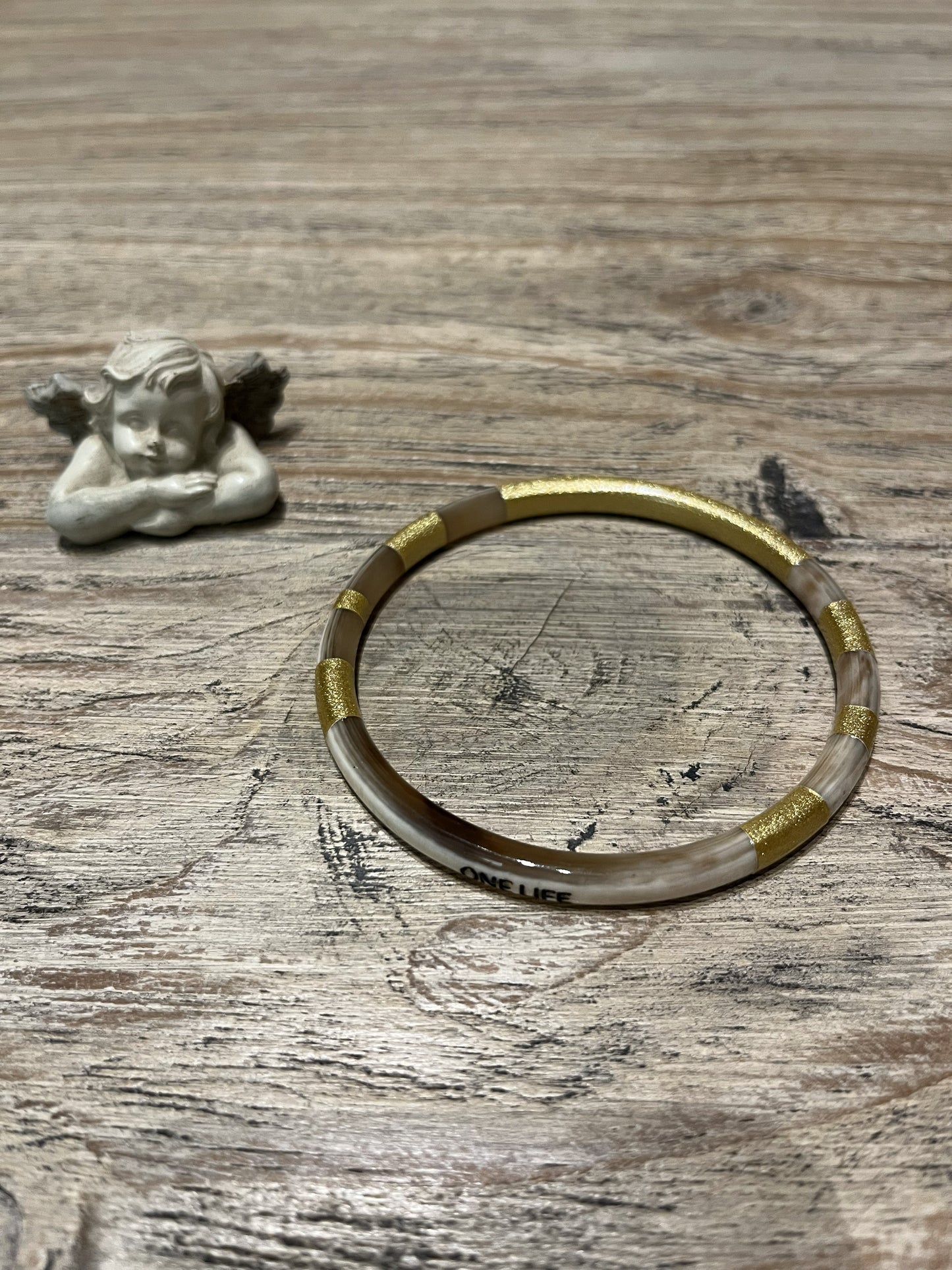 Bracelet ONE LIFE – Marron – 5 mm