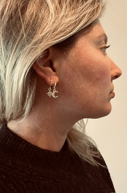 Boucles d’Oreilles Lune & Étoile ✨