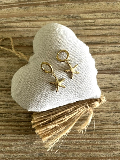 ✨ Boucles d’oreilles Créoles Étoile de Mer – Acier inoxydable