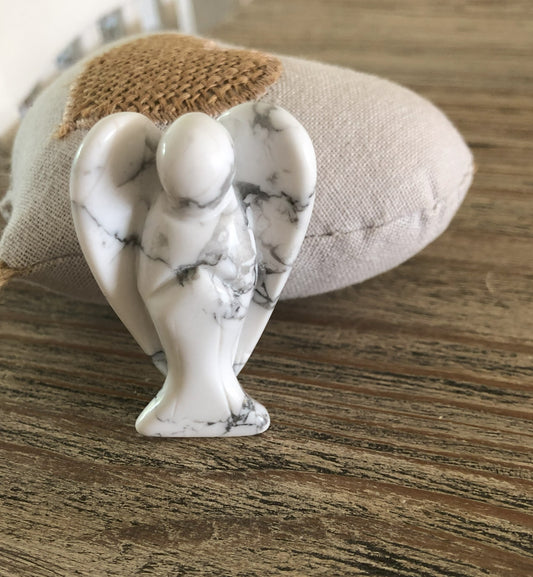Ange 50 mm Howlite blanche A