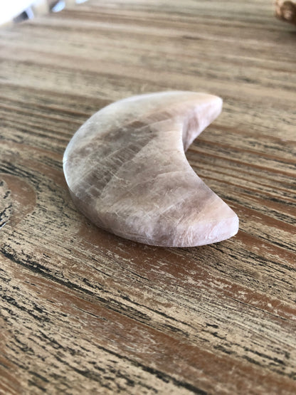 Croissant de Lune - Pierre de Lune beige - 60 à 70 mm A