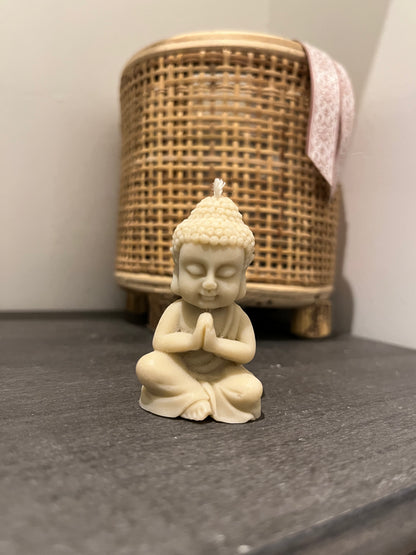 🕯️ Bougie Bouddha méditant - Caramel