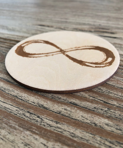 ♾️ Plaque en Bois – Symbole Infini  - 100 mm