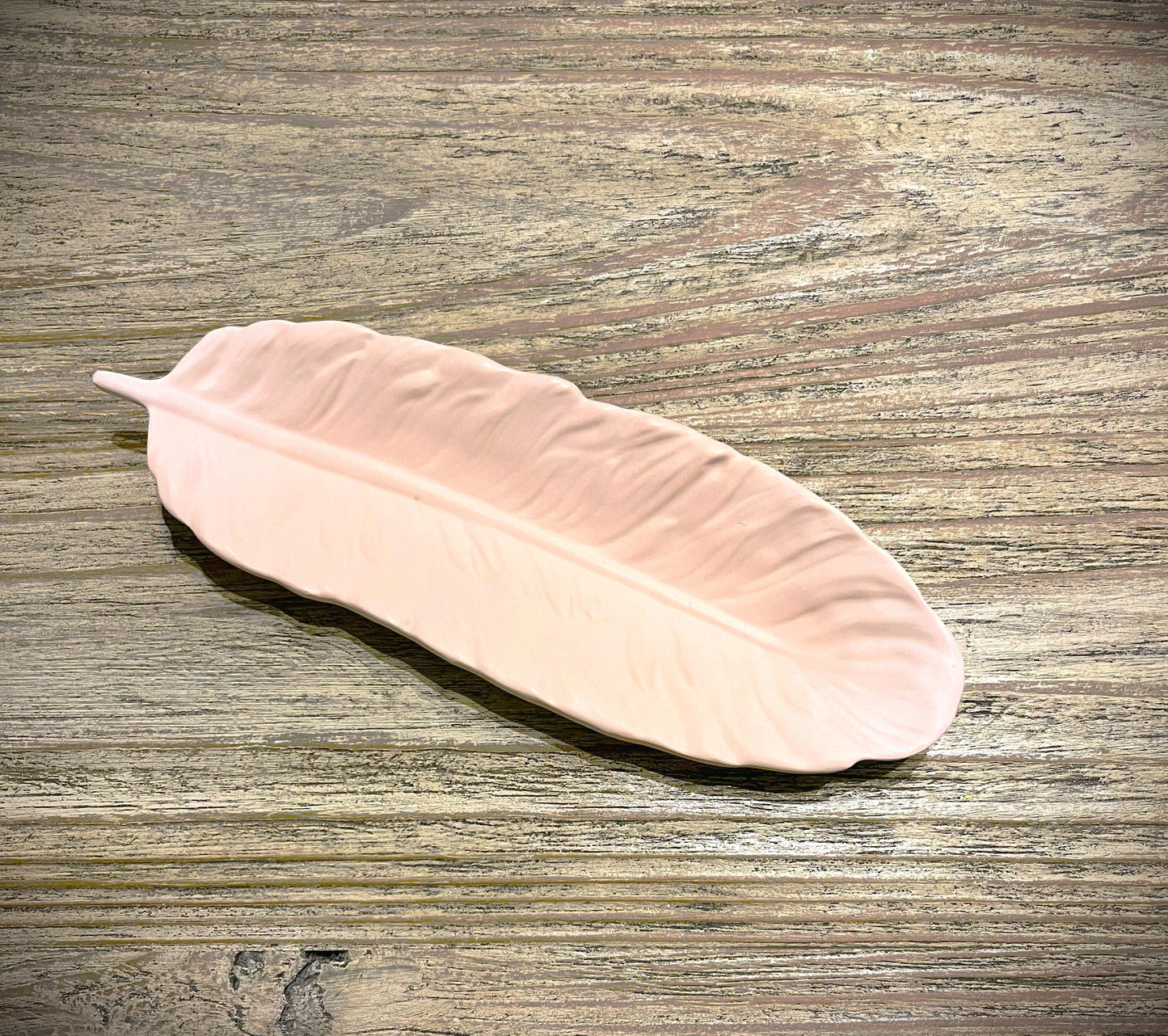 Support plume moulé à la main - Rose pâle