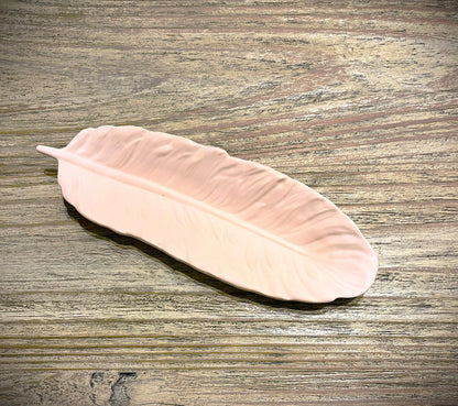 Support plume moulé à la main - Rose pâle