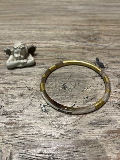 Bracelet ONE LIFE – Marron – 5 mm