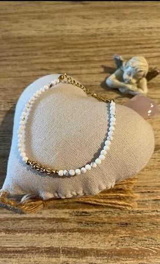 ✨ Bracelet – Howlite Blanche ✨